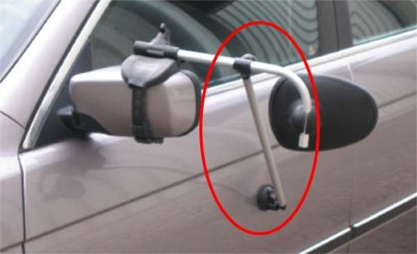 Repusel Stützarme für Wohnwagenspiegel (Paar) Dasta mit Kraftsauger