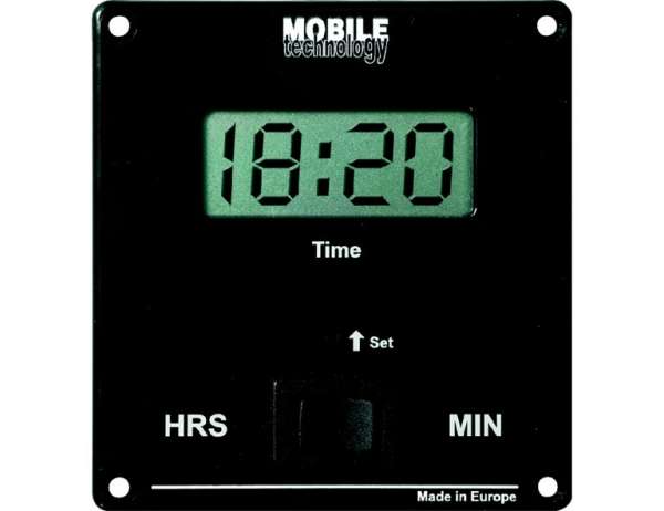 Büttner MOBILE Technology LCD-Uhr, schwarz MT 01211